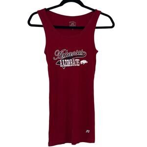 Russell Athletic  Arkansas Razorbacks Burgundy Tank Top